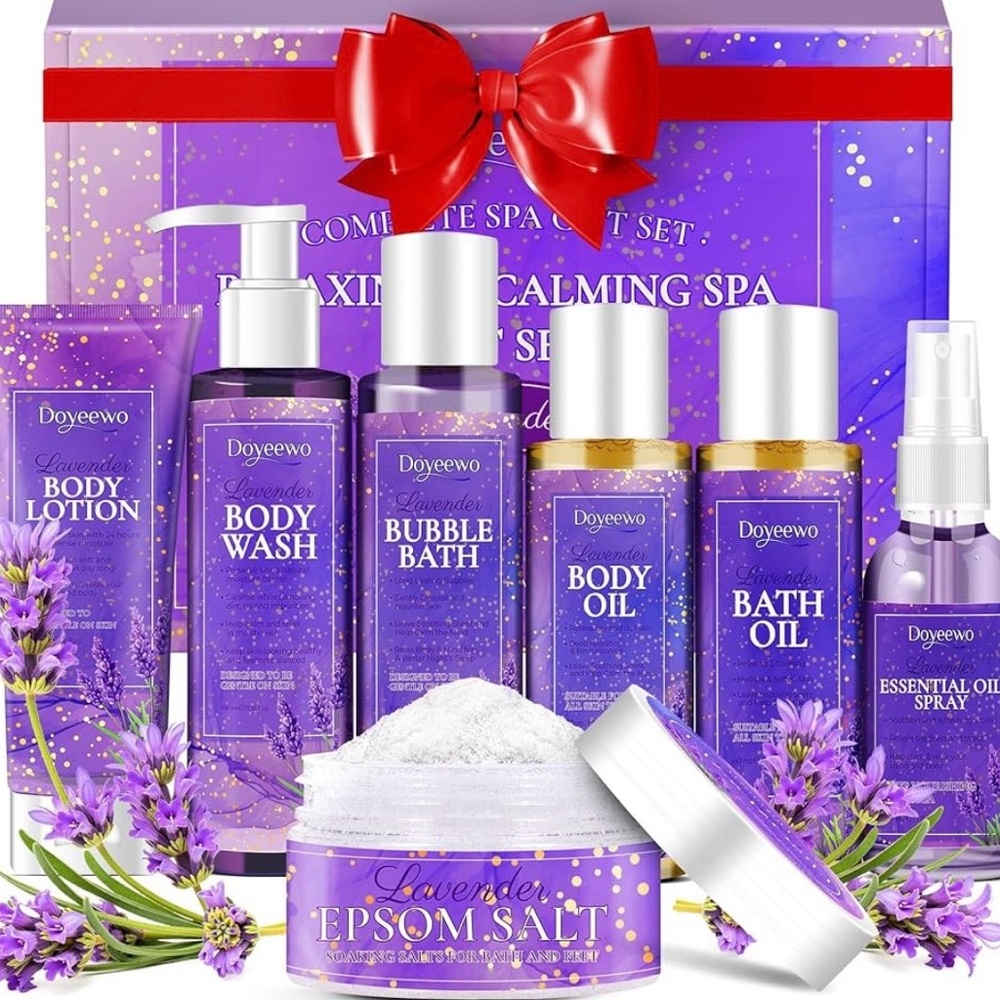 Lavender Spa Gift Set - Purple